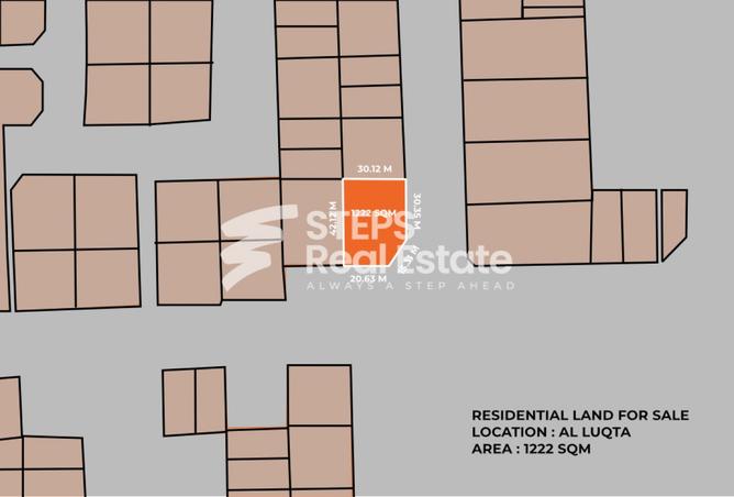 Corner Residential Villa Plot in Al Luqta for Sale