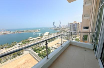 Apartment - 3 - 3 for rent in Lusail Marina Heights - Marina District - Lusail