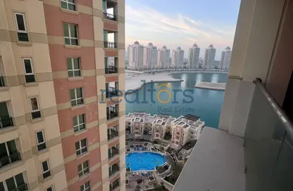 Apartment - Studio - 1 Bathroom for rent in Al Mutahidah Tower - Viva Bahriyah - The Pearl Island - Doha