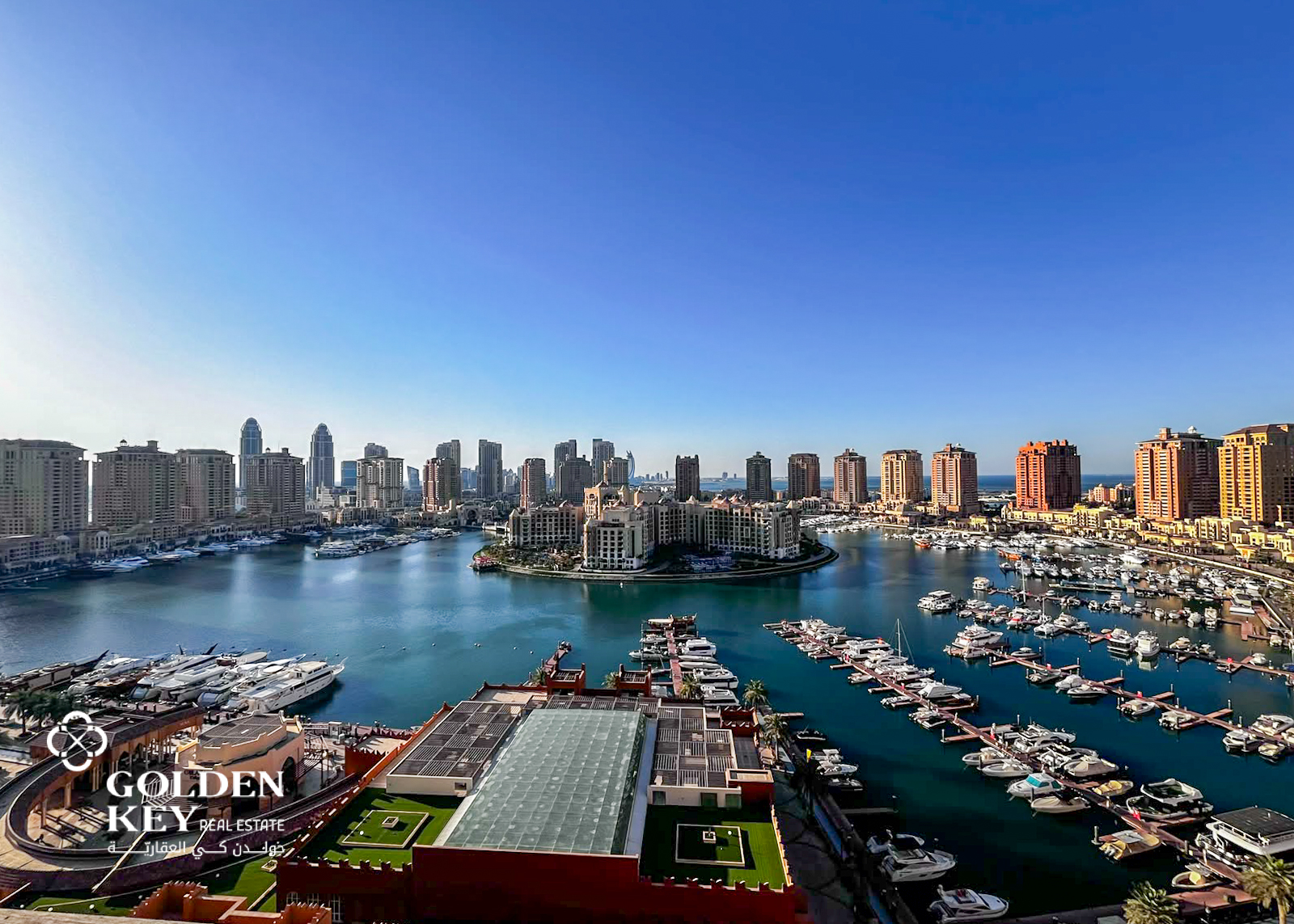 Stunning 2 Bedroom w/ Marina View in Porto Arabia