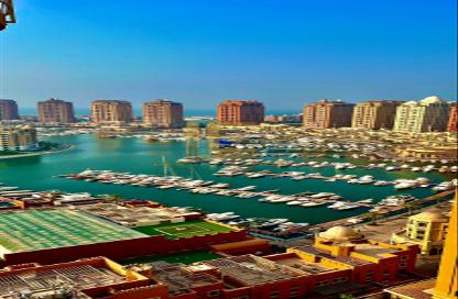 Apartment - 1 Bedroom - 2 Bathrooms for rent in West Porto Drive - Porto Arabia - The Pearl Island - Doha