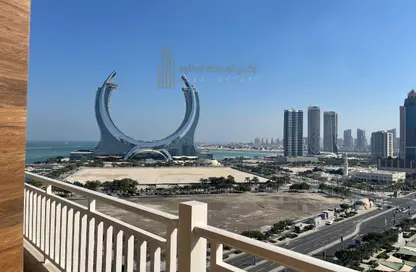 Apartment - 2 Bedrooms - 3 Bathrooms for rent in Lusail Marina Heights - Marina District - Lusail
