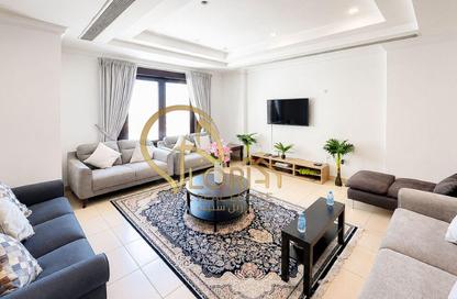 Apartment - 1 Bedroom - 2 Bathrooms for rent in East Porto Drive - Porto Arabia - The Pearl Island - Doha