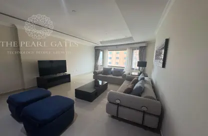 شقة - 2 غرف نوم - 2 حمامات للايجار في طريق بورتو الشرقي - بورتو أرابيا - جزيرة اللؤلؤة - الدوحة