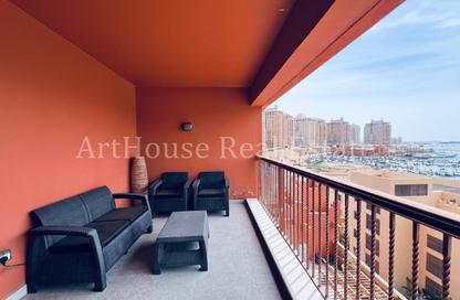 Apartment - 2 Bedrooms - 2 Bathrooms for rent in East Porto Drive - Porto Arabia - The Pearl Island - Doha