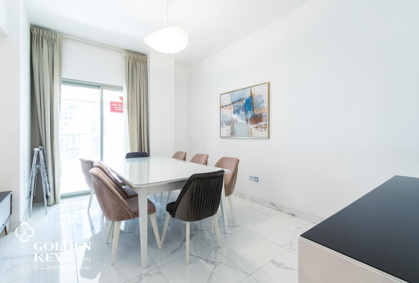 High Floor | Furnished 2BR+Maid in West Bay