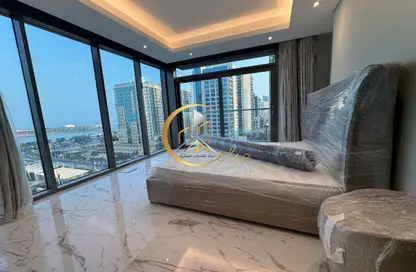 Apartment - 1 Bedroom - 2 Bathrooms for rent in Lusail Marina Heights - Marina District - Lusail