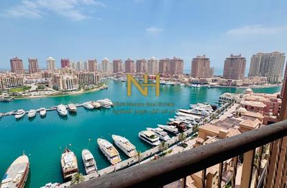 Apartment - 1 Bedroom - 2 Bathrooms for rent in West Porto Drive - Porto Arabia - The Pearl Island - Doha