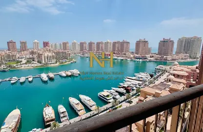 Apartment - 1 Bedroom - 2 Bathrooms for rent in West Porto Drive - Porto Arabia - The Pearl Island - Doha
