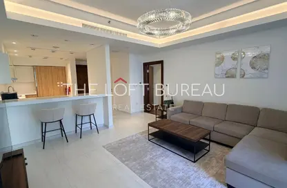 شقة - غرفة نوم - 2 حمامات للايجار في كريستال ريزيدنس - جزيرة جيوان - جزيرة اللؤلؤة - الدوحة