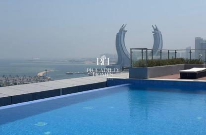 Apartment - 2 - 3 for rent in Lusail Marina Heights - Marina District - Lusail