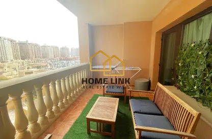 شقة - غرفة نوم - 2 حمامات للايجار في طريق بورتو الشرقي - بورتو أرابيا - جزيرة اللؤلؤة - الدوحة