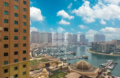 Apartment - 1 Bedroom - 2 Bathrooms for rent in East Porto Drive - Porto Arabia - The Pearl Island - Doha Apartment - 1 Bedroom - 2 Bathrooms for rent in East Porto Drive - Porto Arabia - The Pearl Island - Doha