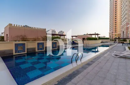 Apartment - 1 Bedroom - 2 Bathrooms for rent in Viva West - Viva Bahriyah - The Pearl Island - Doha