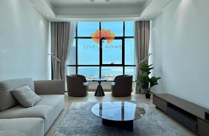 Apartment - 2 Bedrooms - 3 Bathrooms for rent in Lusail Marina Heights - Marina District - Lusail