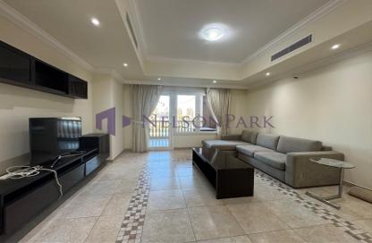 Apartment - 1 Bedroom - 2 Bathrooms for rent in Tower 9 - Porto Arabia - The Pearl Island - Doha