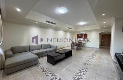 Apartment - 1 Bedroom - 2 Bathrooms for rent in Tower 9 - Porto Arabia - The Pearl Island - Doha