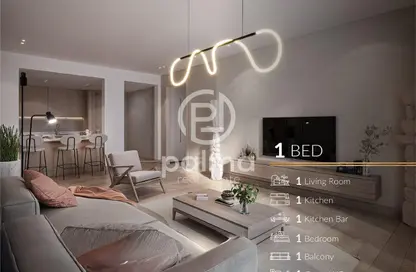 Apartment - 1 Bedroom - 2 Bathrooms for sale in Lusail Marina Heights - Marina District - Lusail