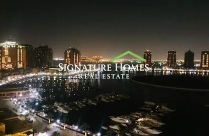 Apartment - 1 Bedroom - 2 Bathrooms for rent in Tower 19 - Porto Arabia - The Pearl Island - Doha
