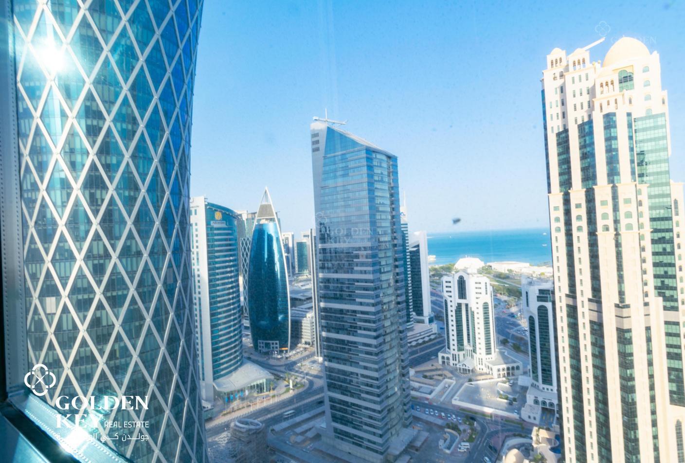 Corniche View  West Bay | High Floor | Office