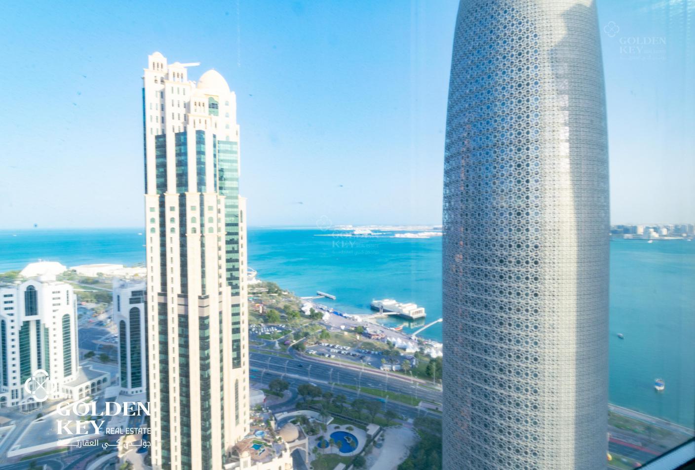Corniche View  West Bay | High Floor | Office
