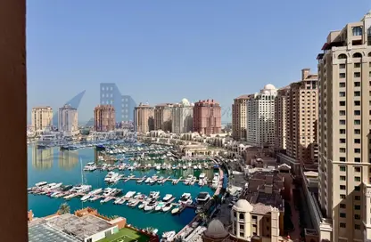 Apartment - 1 Bedroom - 2 Bathrooms for rent in Jumanah Tower 29 - Porto Arabia - The Pearl Island - Doha