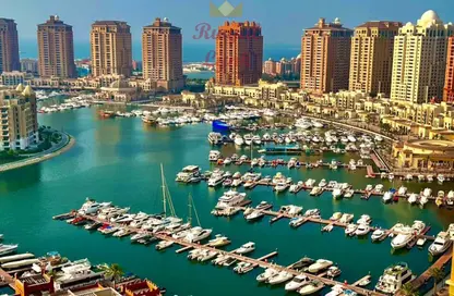 شقة - غرفة نوم - 2 حمامات للايجار في طريق بورتو الشرقي - بورتو أرابيا - جزيرة اللؤلؤة - الدوحة