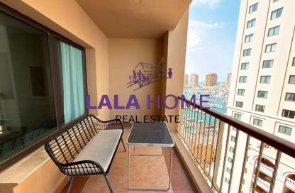 Apartment - 1 Bedroom - 2 Bathrooms for rent in East Porto Drive - Porto Arabia - The Pearl Island - Doha