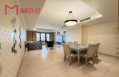 Apartment - 1 Bedroom - 2 Bathrooms for rent in West Porto Drive - Porto Arabia - The Pearl Island - Doha