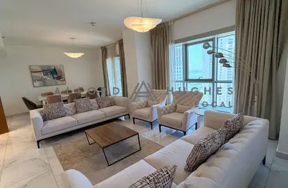 شقة - 4 غرف نوم - 6 حمامات للايجار في برج وست باي - الخليج الجنوبي - الخليج الغربي - الدوحة