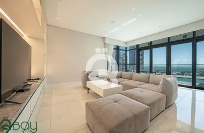 Apartment - 1 Bedroom - 2 Bathrooms for rent in Seef Lusail Tower 1 - Seef Lusail - Lusail City - Lusail