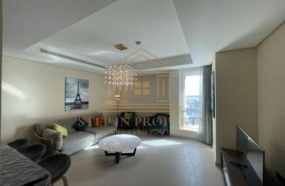 Apartment - 1 Bedroom - 2 Bathrooms for rent in Lusail Marina Heights - Marina District - Lusail
