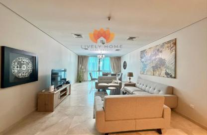 Apartment - 2 Bedrooms - 4 Bathrooms for rent in Zig Zag Tower B - Zig Zag Towers - West Bay - Doha