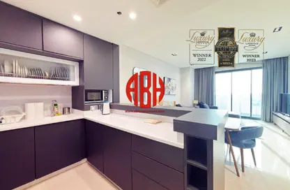 Apartment - 1 Bedroom - 2 Bathrooms for rent in Lusail Marina Heights - Marina District - Lusail