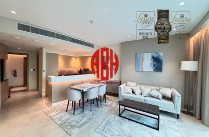 Apartment - 1 Bedroom - 2 Bathrooms for rent in Lusail Marina Heights - Marina District - Lusail