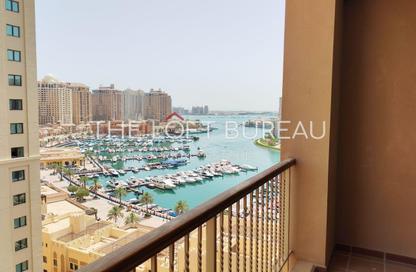 Apartment - 1 Bedroom - 2 Bathrooms for rent in Tower 19 - Porto Arabia - The Pearl Island - Doha