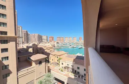 Apartment - 1 Bedroom - 2 Bathrooms for rent in East Porto Drive - Porto Arabia - The Pearl Island - Doha