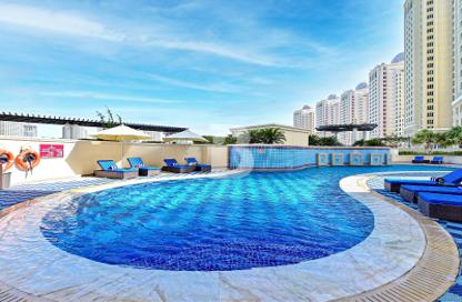 Apartment - 1 Bedroom - 2 Bathrooms for rent in Al Mutahidah Tower - Viva Bahriyah - The Pearl Island - Doha