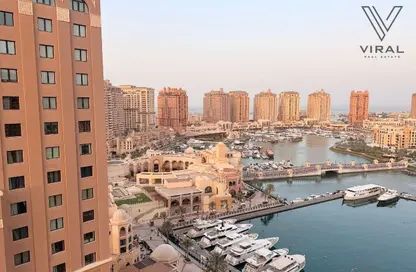 Apartment - 1 Bedroom - 2 Bathrooms for rent in Tower 6 - Porto Arabia - The Pearl Island - Doha