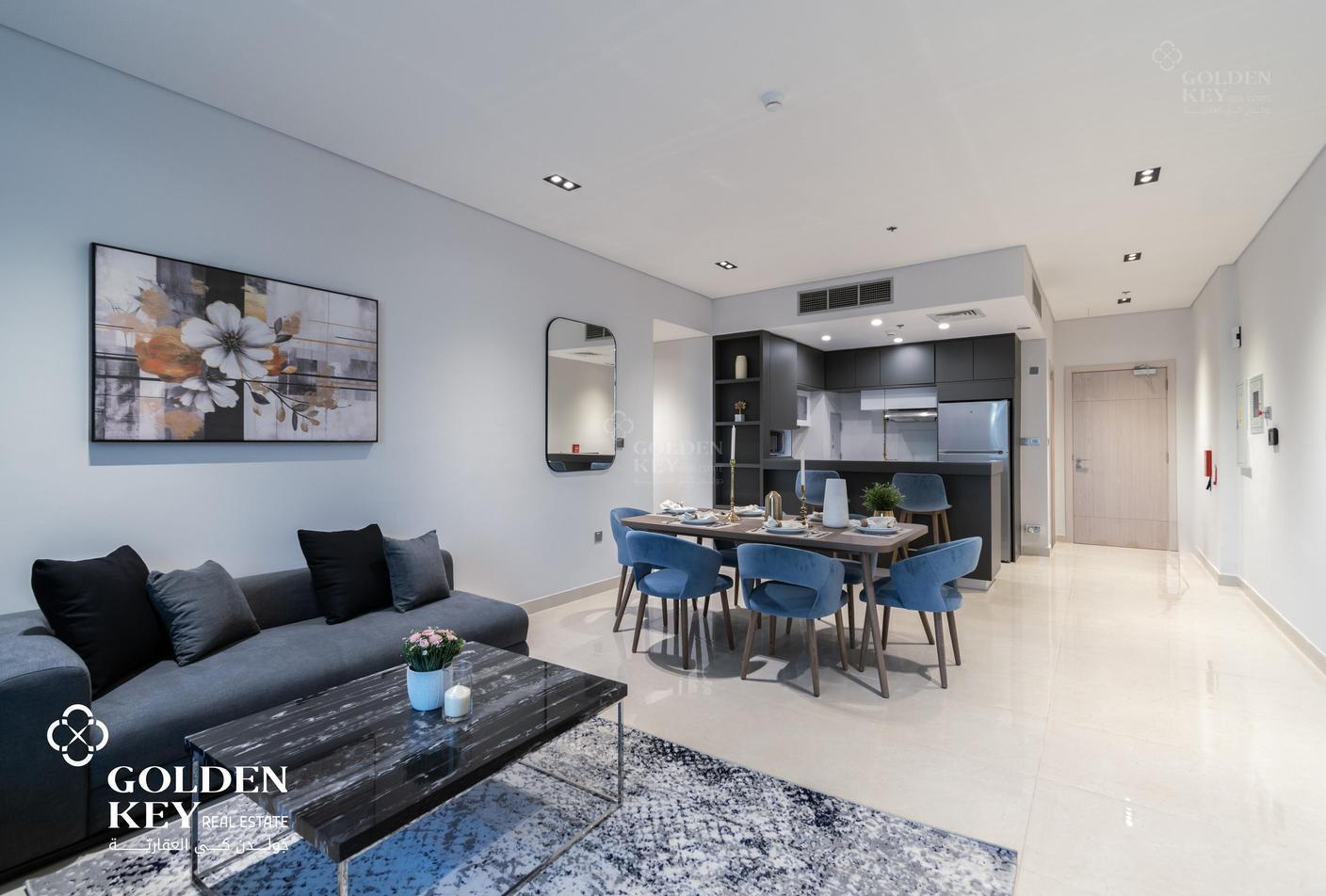 Luxurious 2BR+ Balcony| Full Furnished| Marina