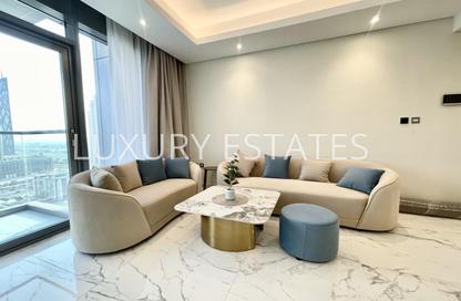 Apartment - 2 Bedrooms - 3 Bathrooms for rent in Lusail Marina Heights - Marina District - Lusail