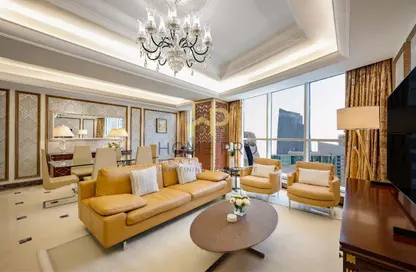 شقق فندقية - 2 غرف نوم - 4 حمامات للايجار في شارع الدبلوماسي - الخليج الغربي - الدوحة