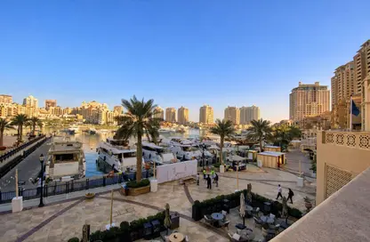 Apartment - 1 Bedroom - 2 Bathrooms for rent in Tower 6 - Porto Arabia - The Pearl Island - Doha