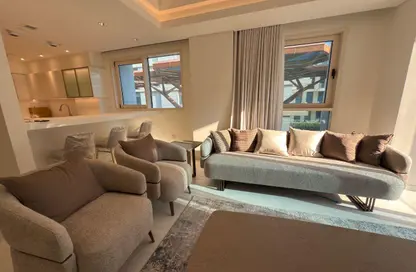 شقة - غرفة نوم - 2 حمامات للايجار في كريستال ريزيدنس - جزيرة جيوان - جزيرة اللؤلؤة - الدوحة