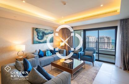 Apartment - 3 Bedrooms - 5 Bathrooms for rent in Abraj Bay - Abraj Quartiers - The Pearl Island - Doha