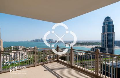 Apartment - 3 Bedrooms - 5 Bathrooms for rent in Abraj Bay - Abraj Quartiers - The Pearl Island - Doha
