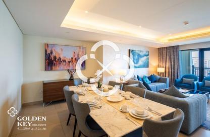 Apartment - 3 Bedrooms - 5 Bathrooms for rent in Abraj Bay - Abraj Quartiers - The Pearl Island - Doha