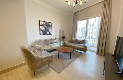 Apartment - 2 Bedrooms - 3 Bathrooms for rent in Lusail Marina Heights - Marina District - Lusail