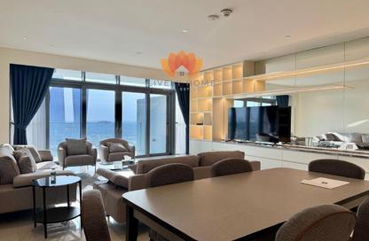 Apartment - 2 Bedrooms - 4 Bathrooms for rent in Seef Lusail Tower 1 - Seef Lusail - Lusail City - Lusail
