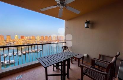 Apartment - 2 Bedrooms - 3 Bathrooms for rent in Tower 4 - Porto Arabia - The Pearl Island - Doha